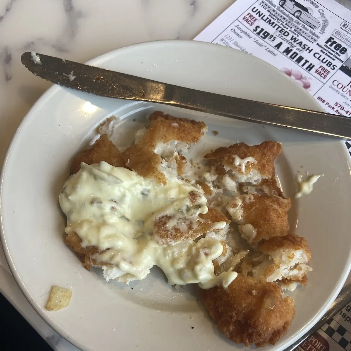 Fried Fish with Tartar Sauce