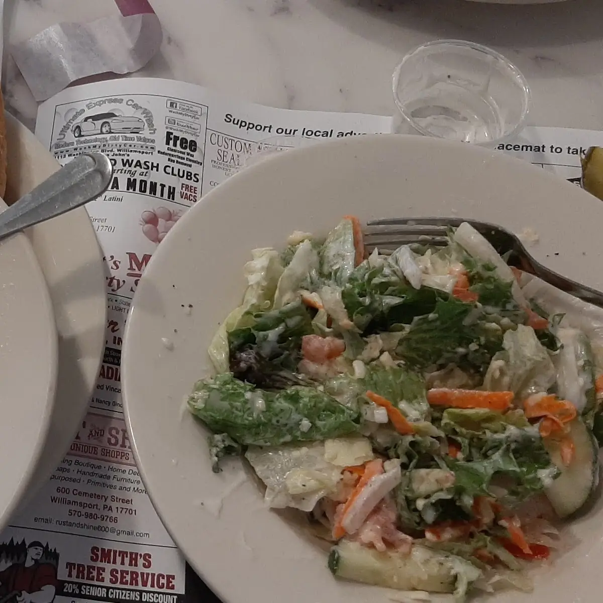 Home Made Pot Pie and Salad