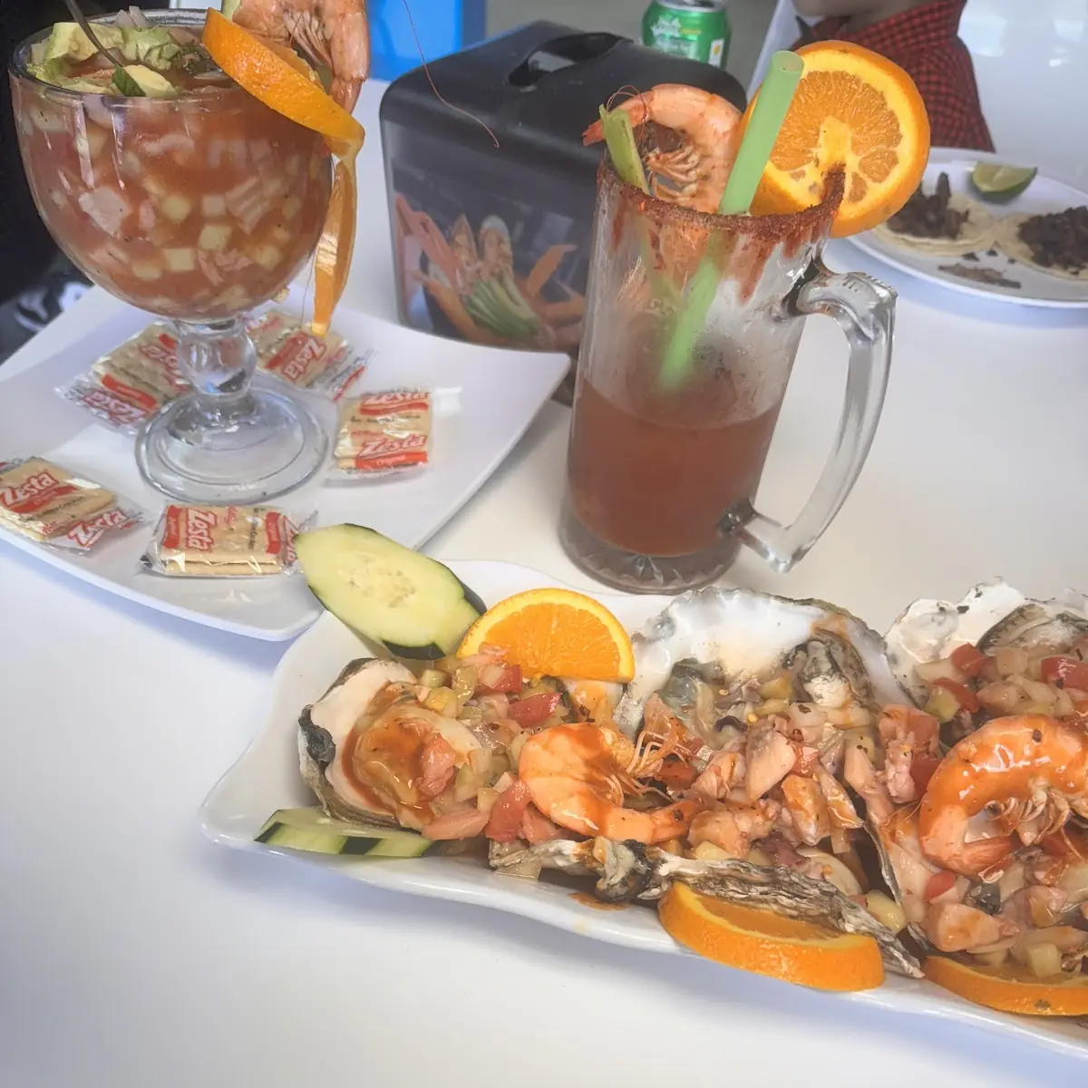 Ostiones Preparados Prepared Oysters