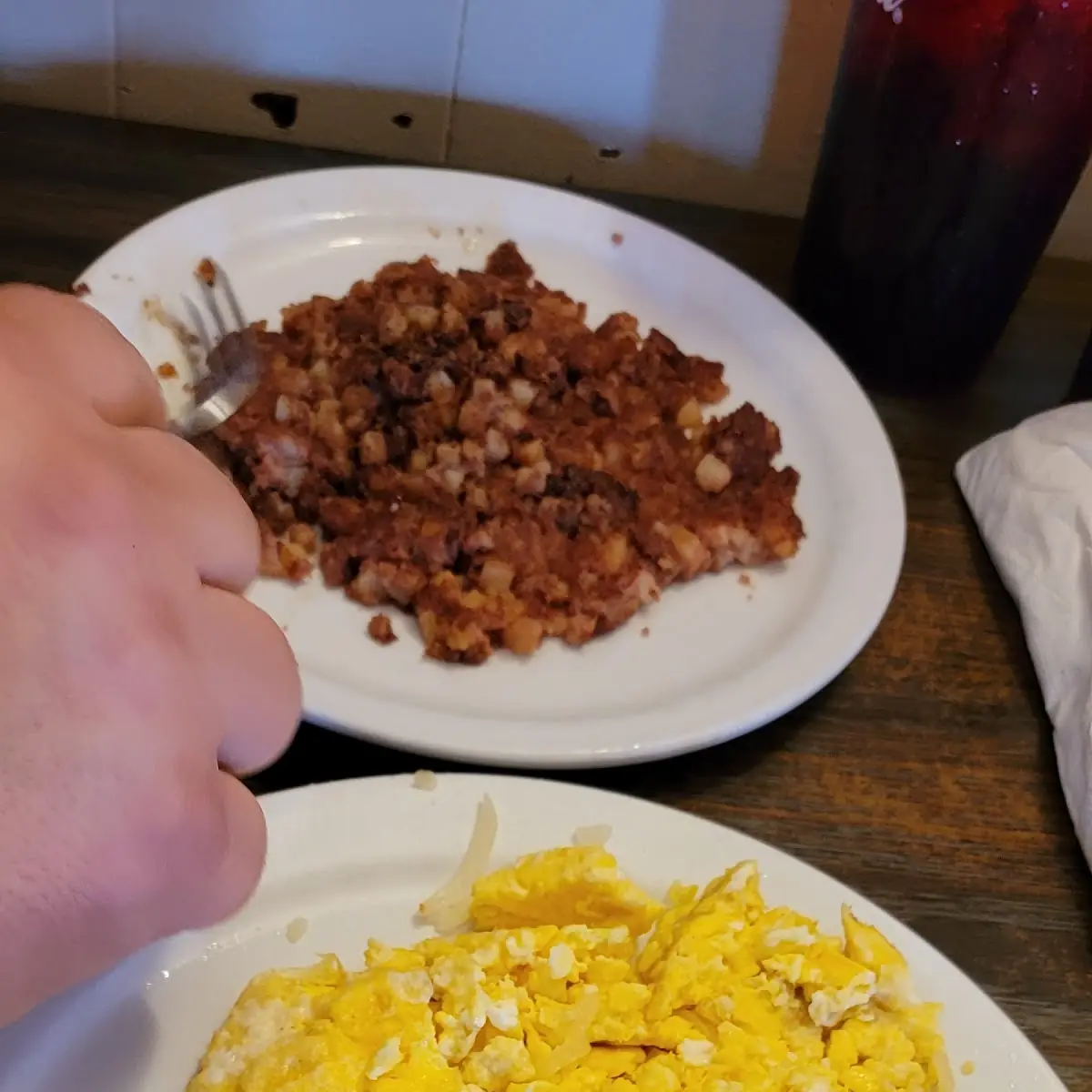 Scrambled Eggs and Hash Browns
