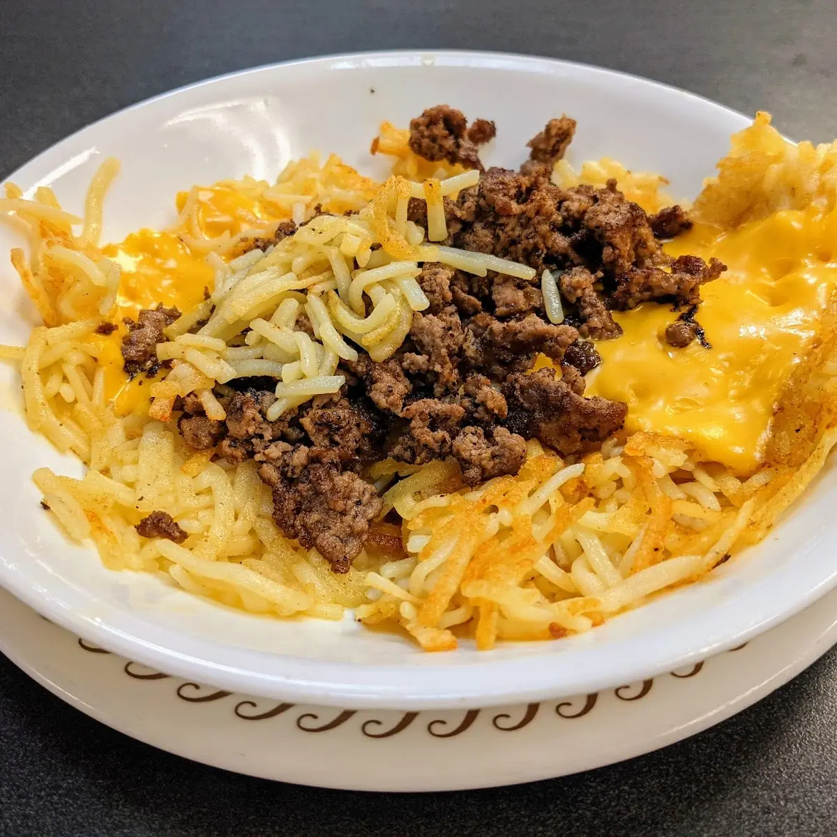 Patty Melt Hashbrown Bowl