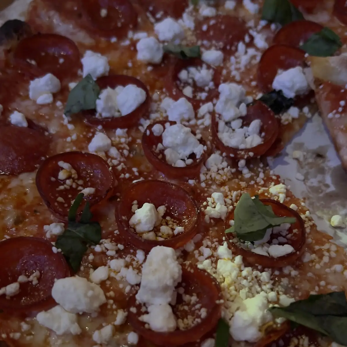 Pepperoni Goat Cheese