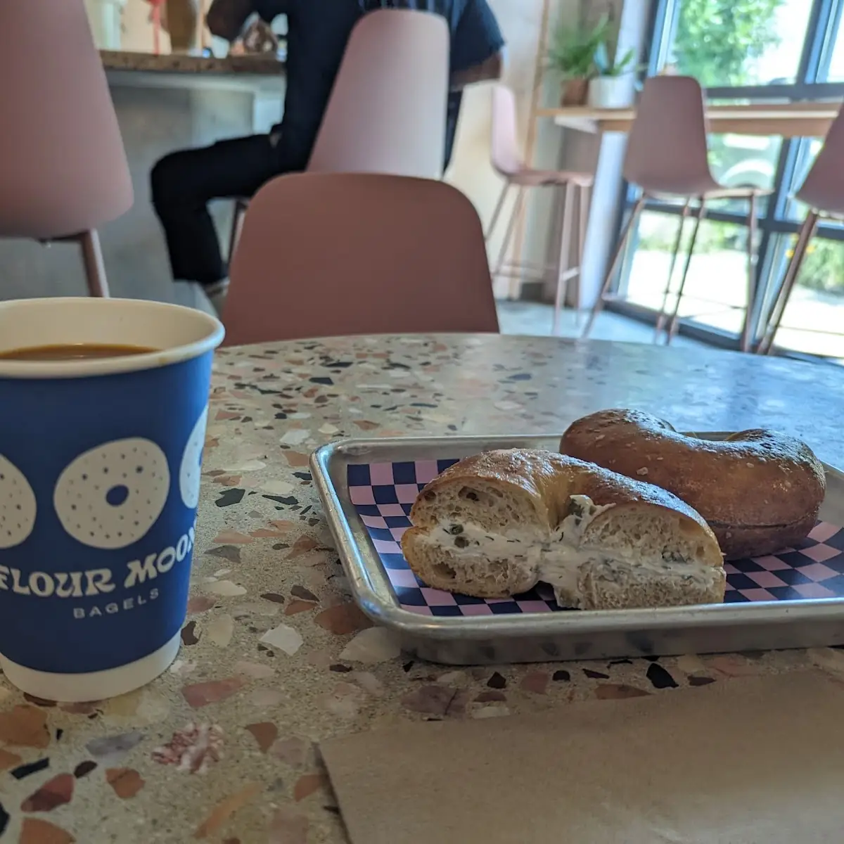 Sea Salt Bagel with Cream Cheese