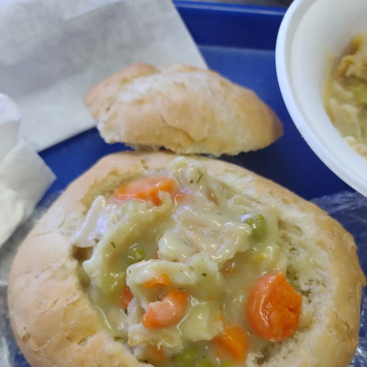 Chicken Pot Pie and Bread Bowl