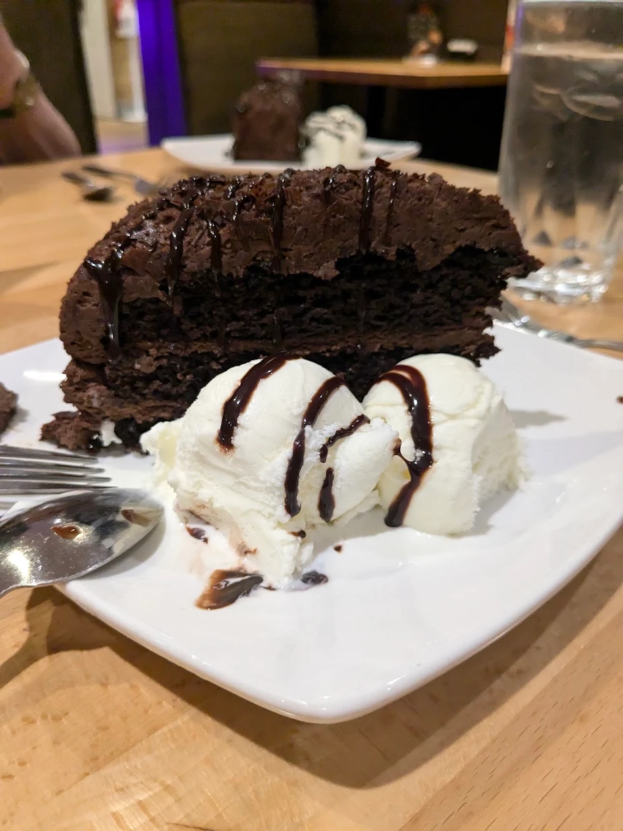 Chocolate Cake with Ice Cream