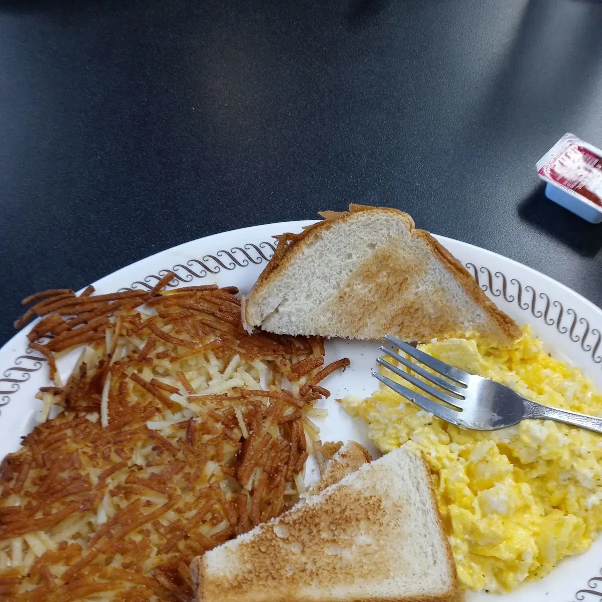 Cheese Eggs and Hash Browns