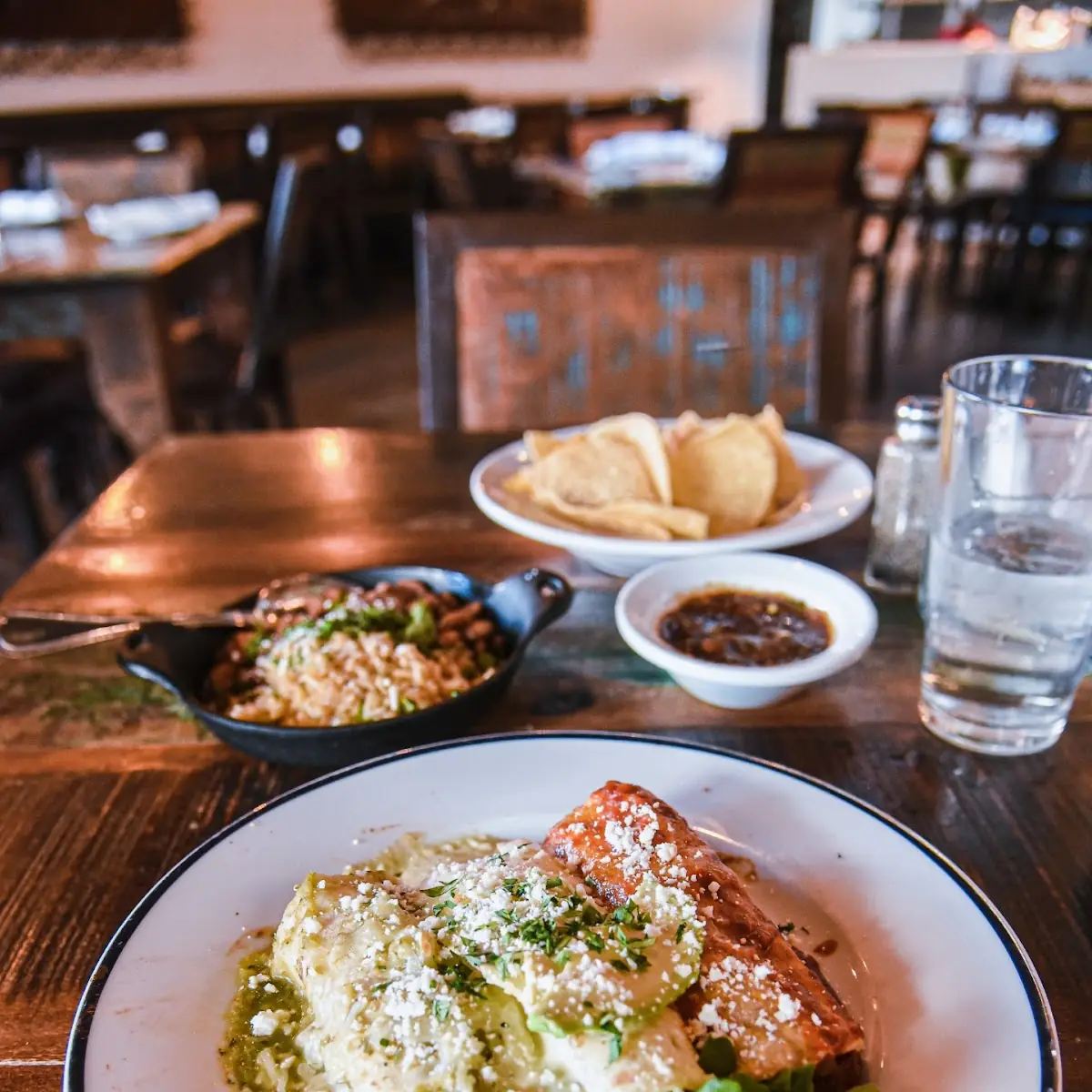 Surf & Turf Enchiladas Banderas