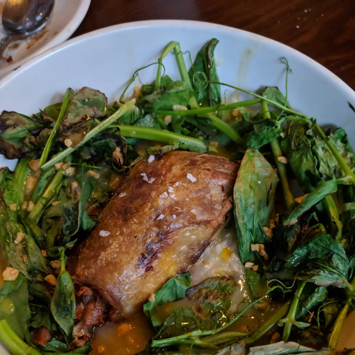 Crispy Duck Arroz Caldo