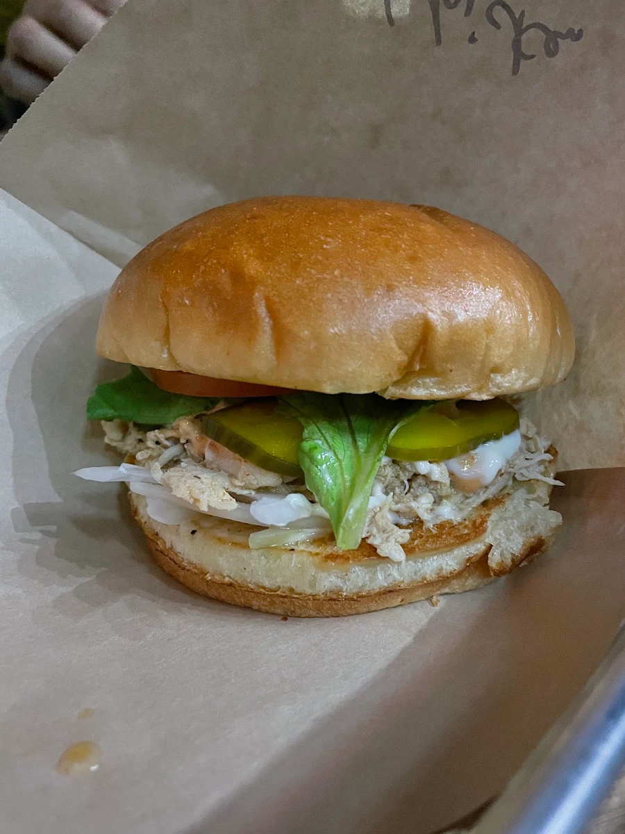 Messy-Chicken Sandwich, Chit Chat Burger Bar