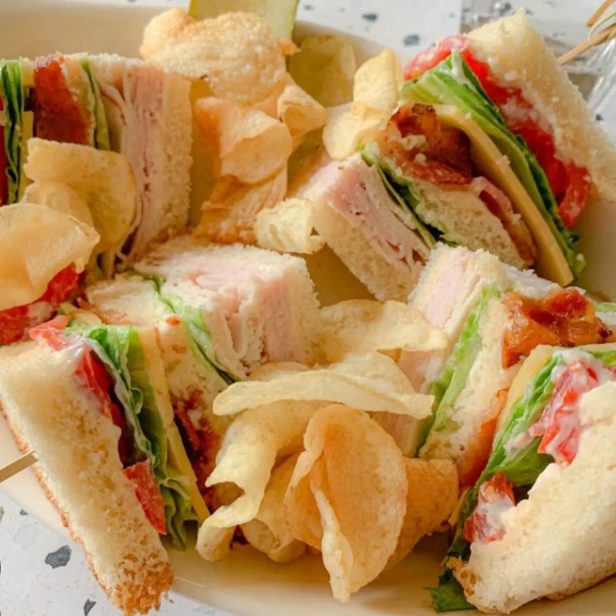 Ham & Cheese Club Sandwich