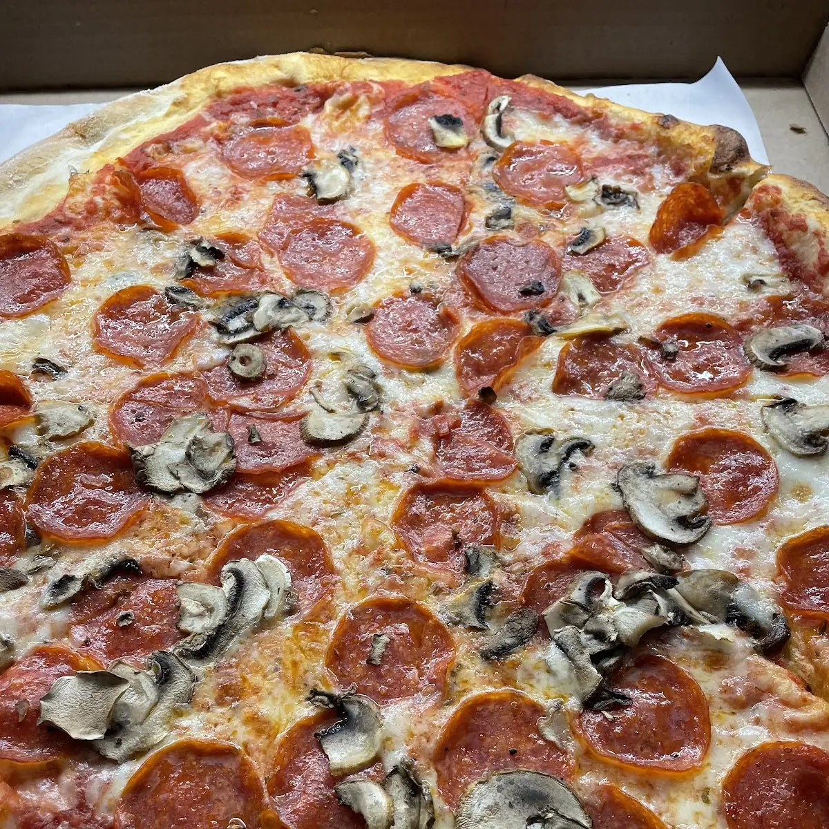 Pepperoni and Mushroom Pizza