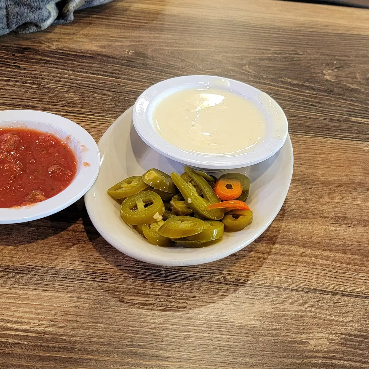 Chips Salsa and Cheese Dip