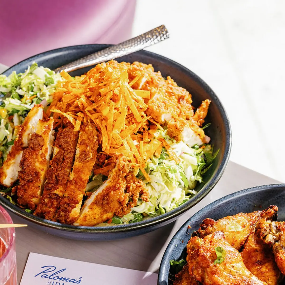 Spicy Fried Chicken Salad
