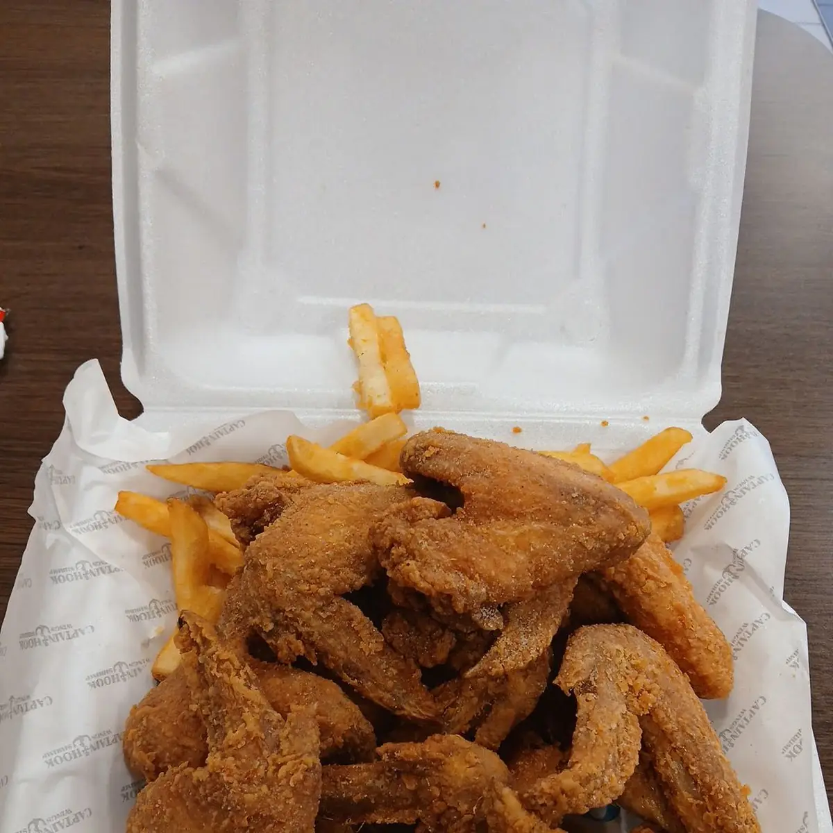 Fried Chicken Wings with Fries
