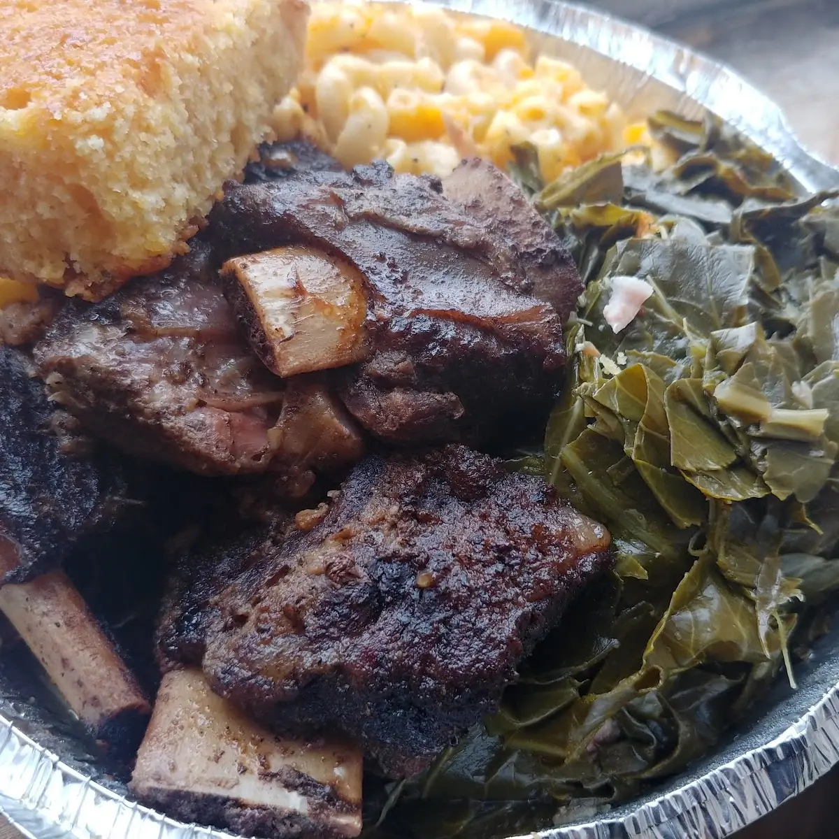 Oxtail and Collard Greens