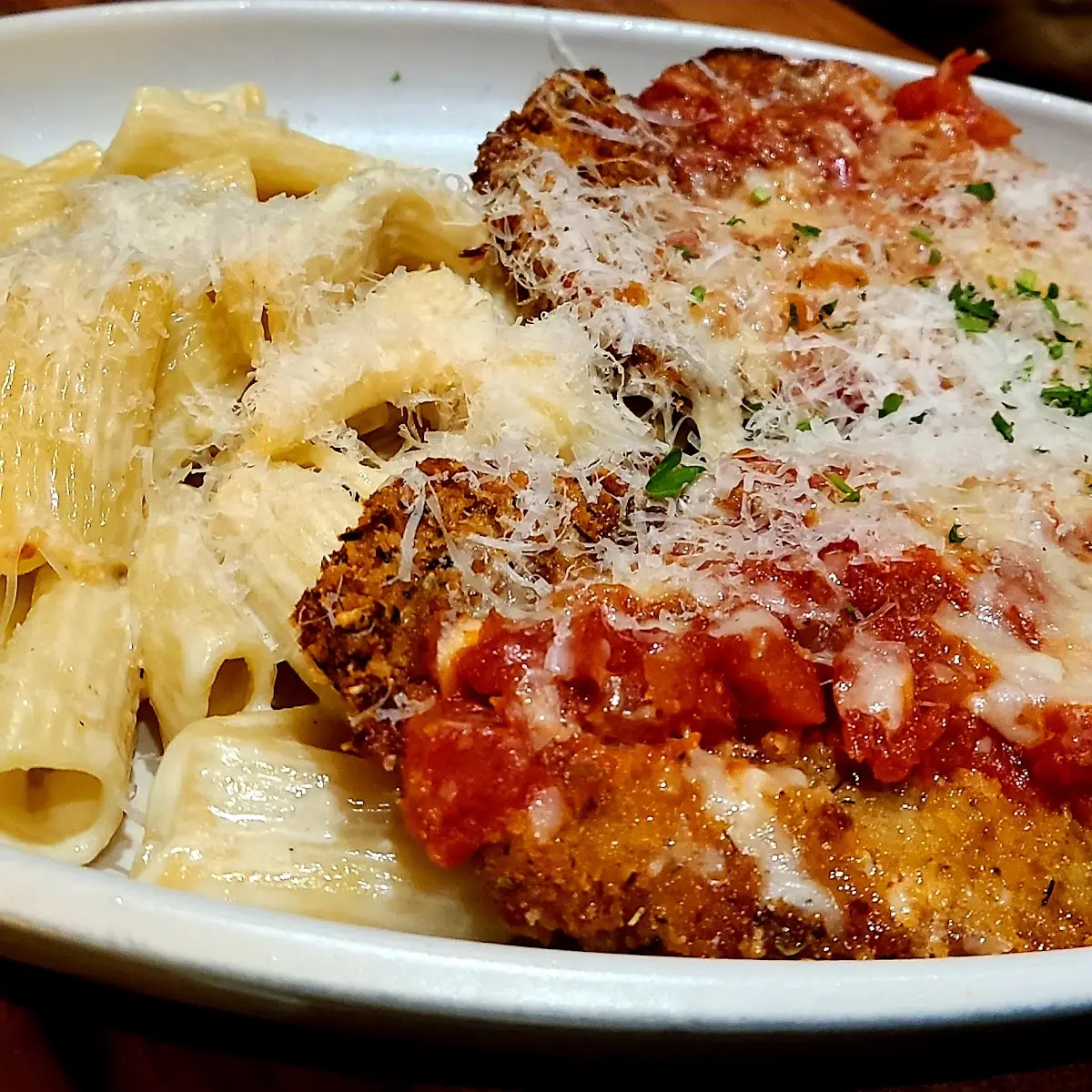 Chicken Parmesan with Pasta