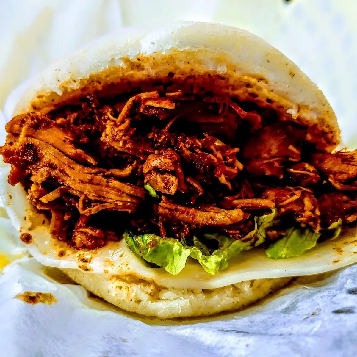 Wood Fired Chicken Arepa