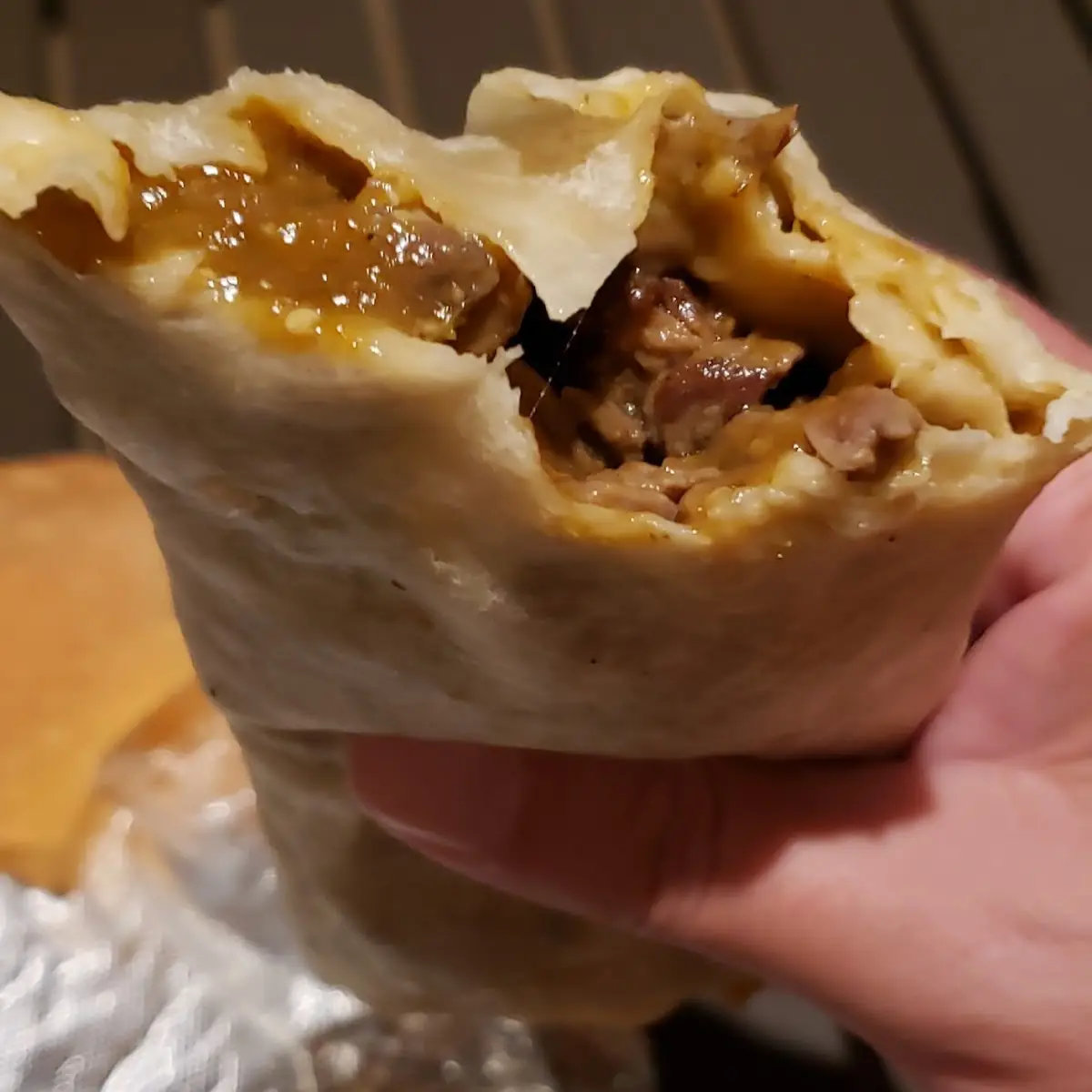 Steak Green Chile Burrito
