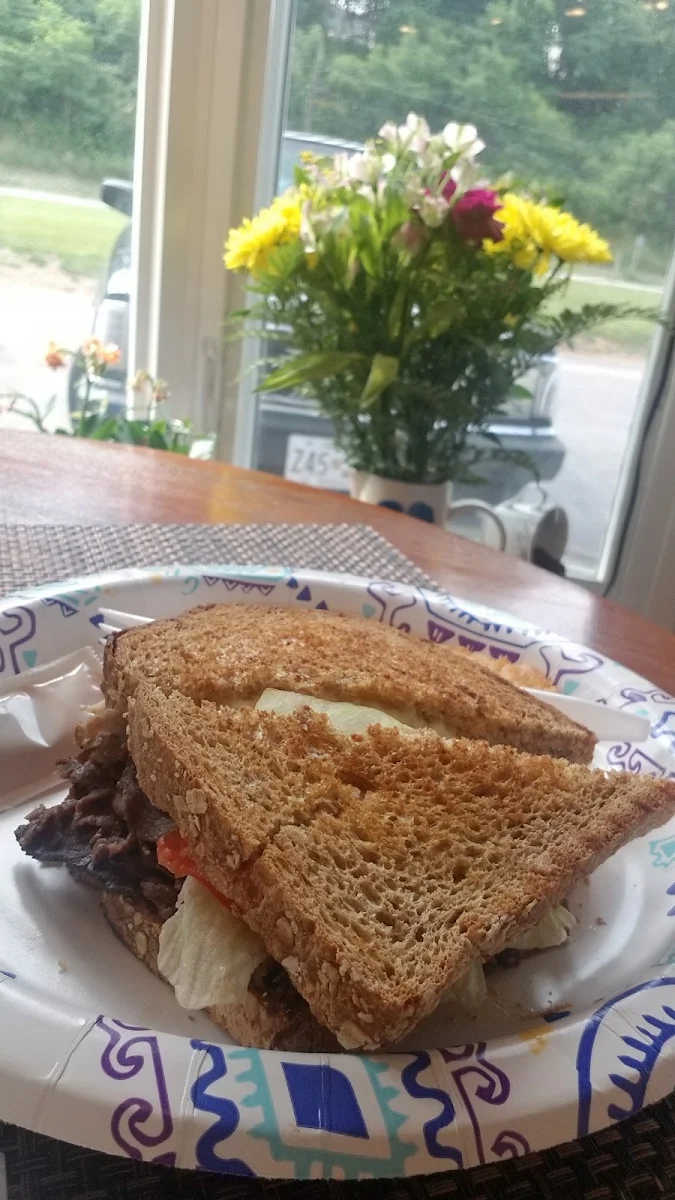 Egg Cheese Roast Beef Sandwich