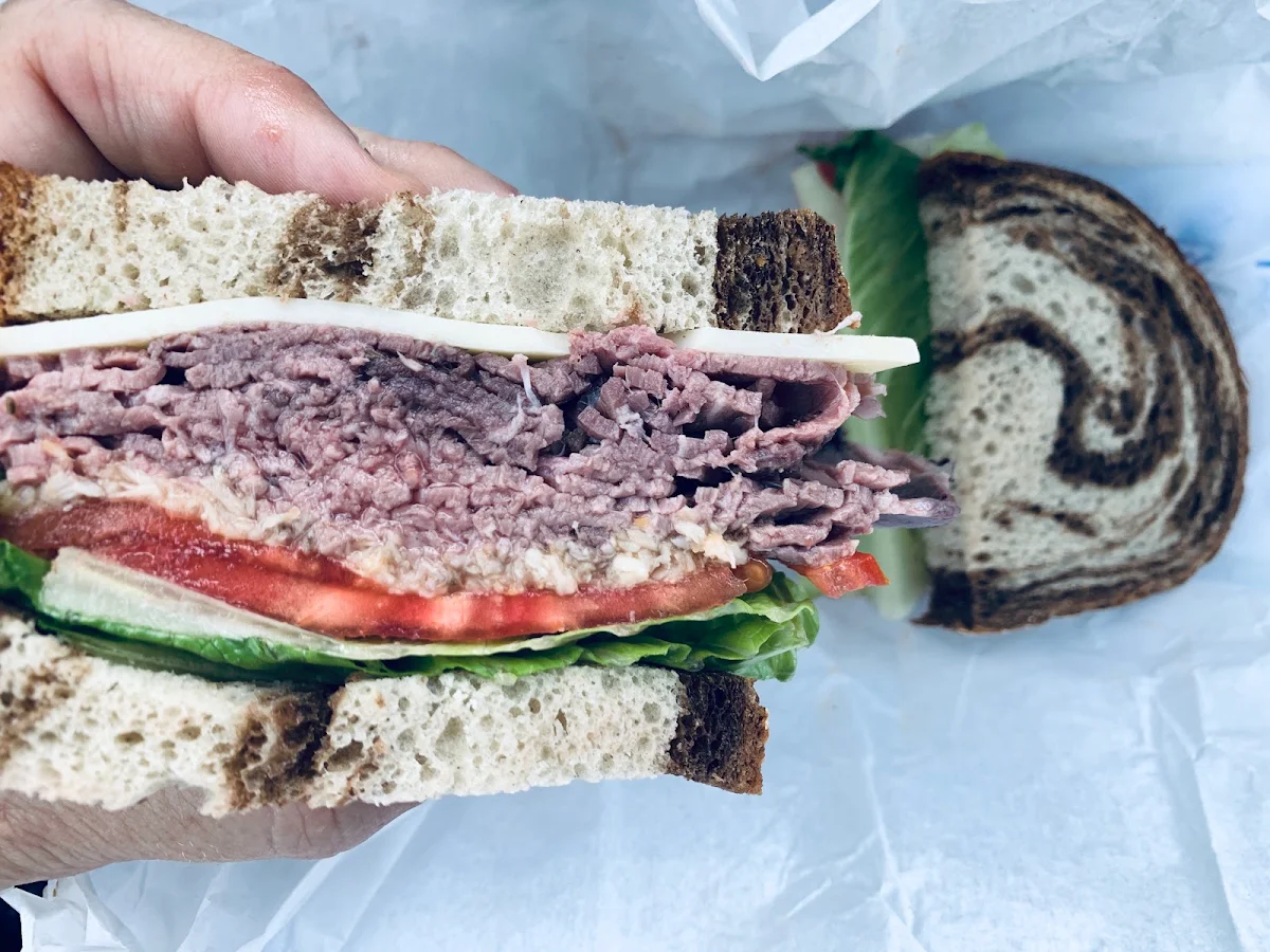 Roast Beef and Swiss on Rye