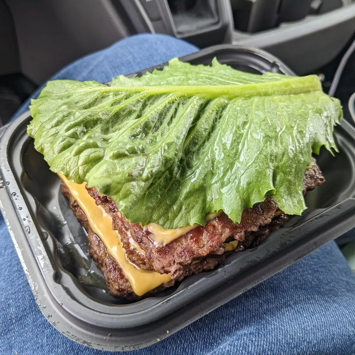 Low Carb Triple Cheeseburger