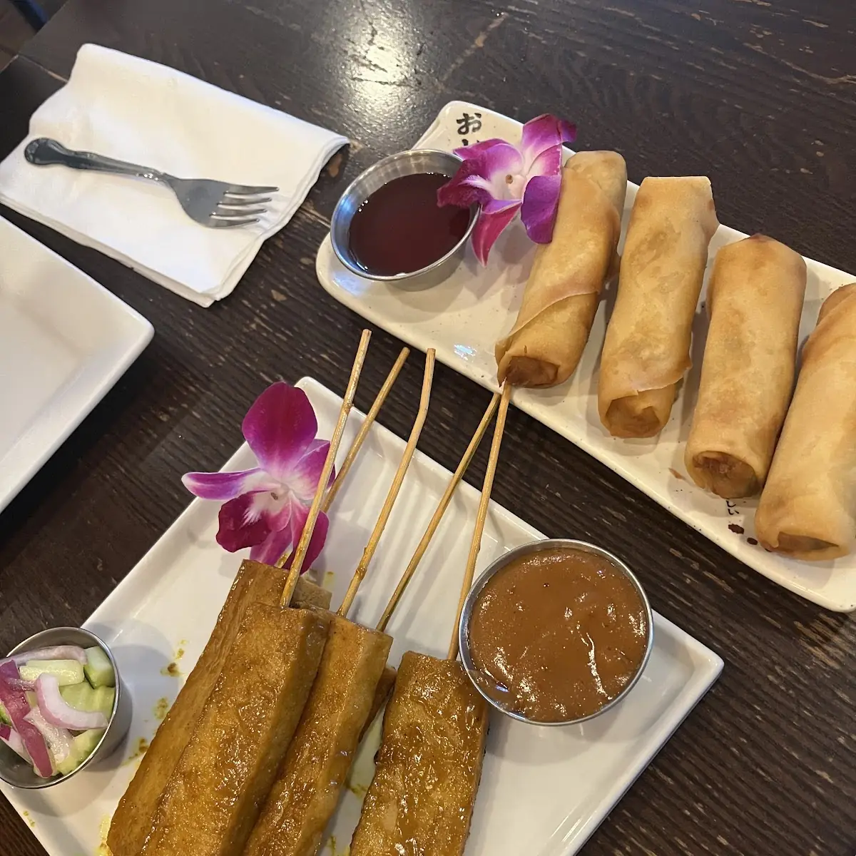 Potstickers and Spring Rolls