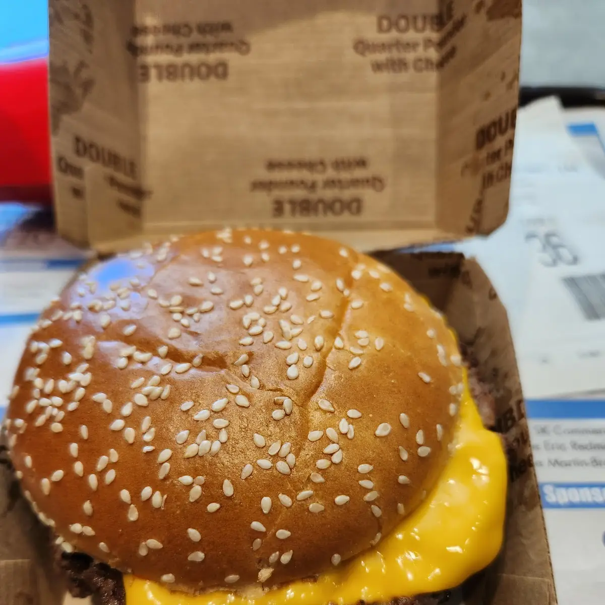 Double Quarter Pounder with Bacon Double Cheeseburger