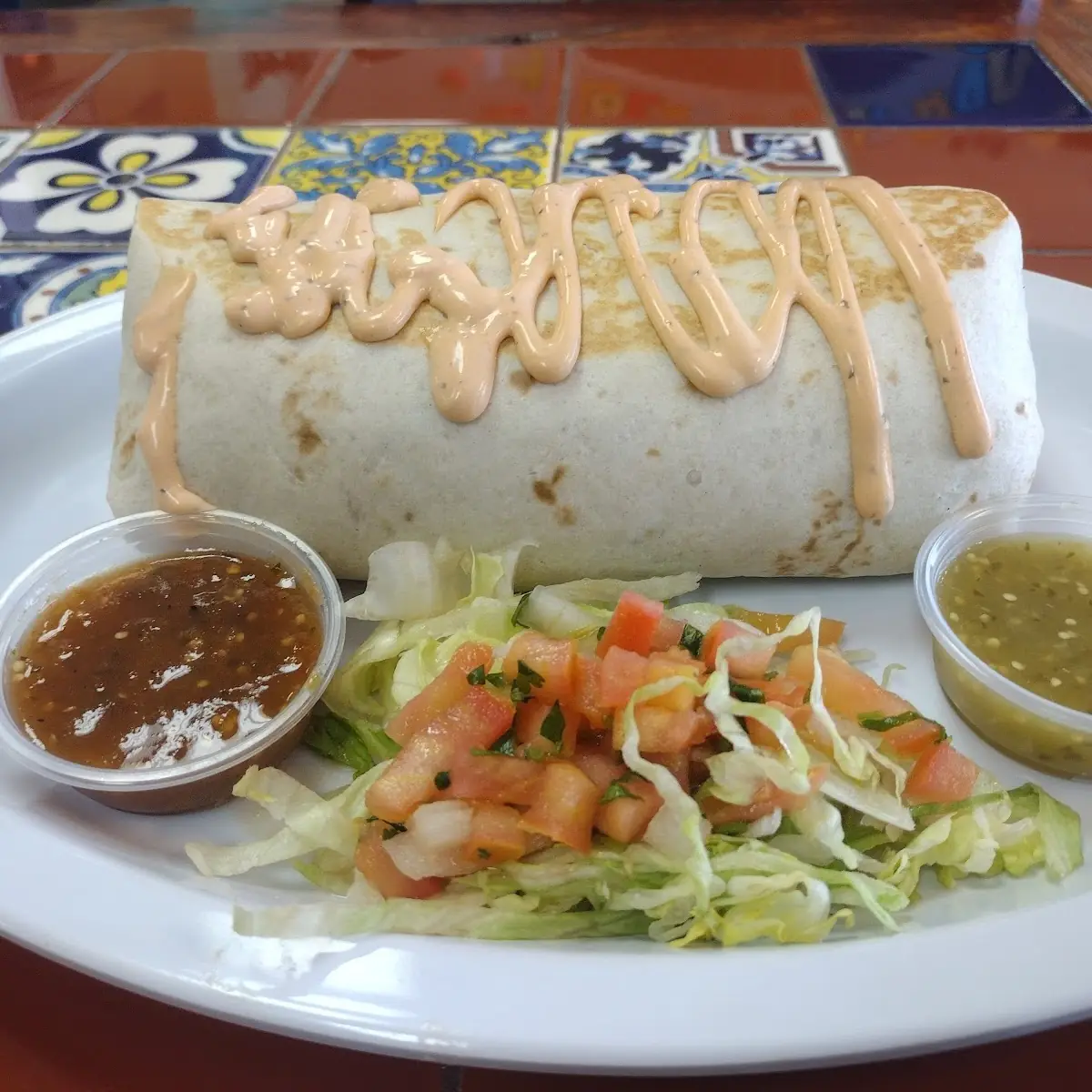 Egg and cheese burrito