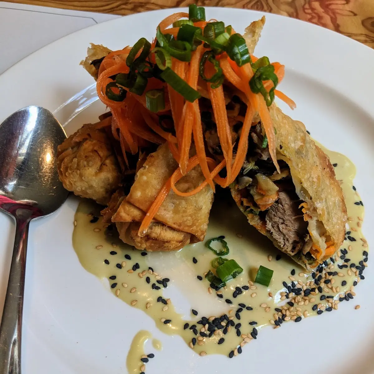 Duck Confit Spring Rolls