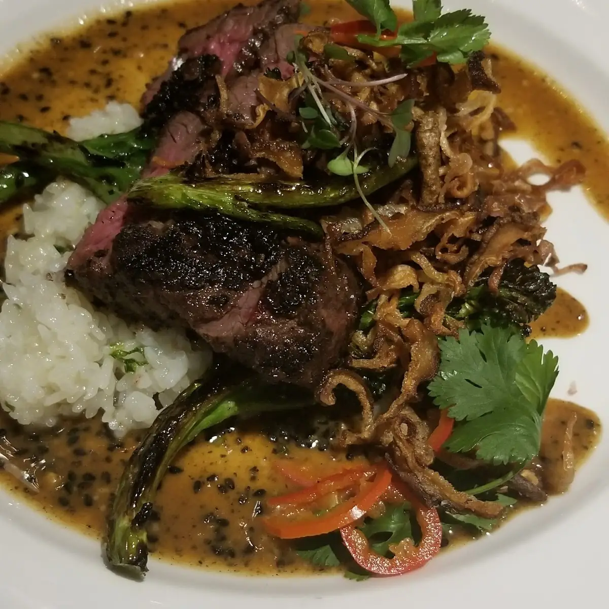 Hanger Steak & Crispy Chile Relleno