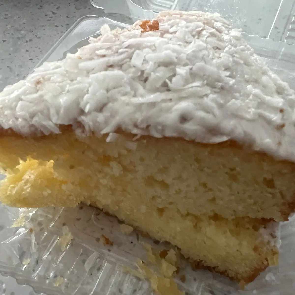 Pina Colada Cake Slice