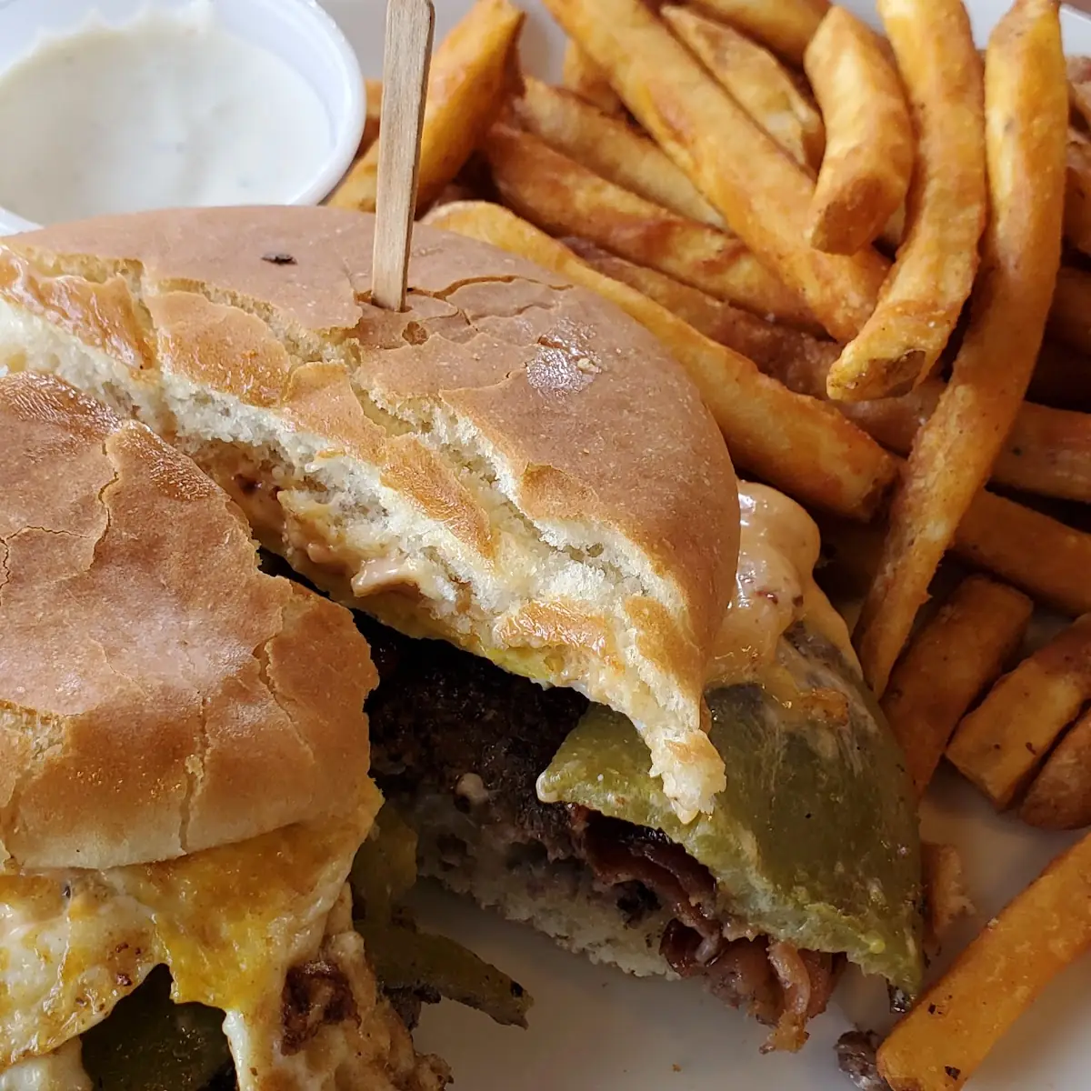 Green Chili Cheeseburger