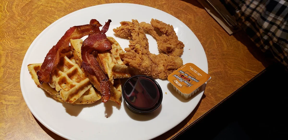 Chicken & Waffles, Ricky's All Day Grill - Nanaimo South-In the Days Inn