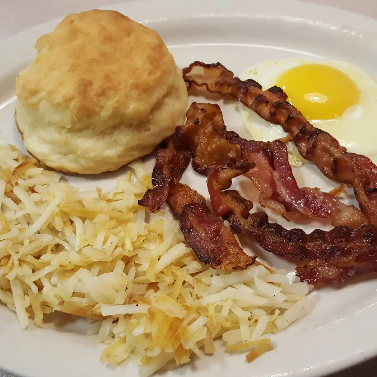 Served with Hash Browns