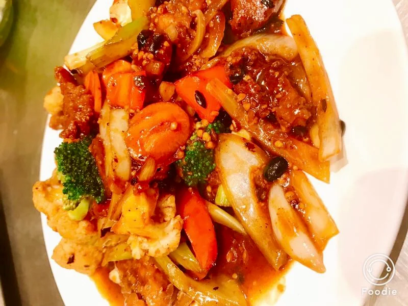 Black Bean Sauce Squid, Golden Dragon (Now Grace Chinese Restaurant)