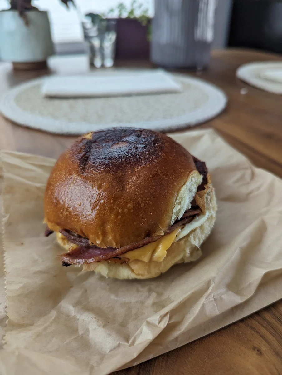 Porkroll Egg and Cheese Sandwich