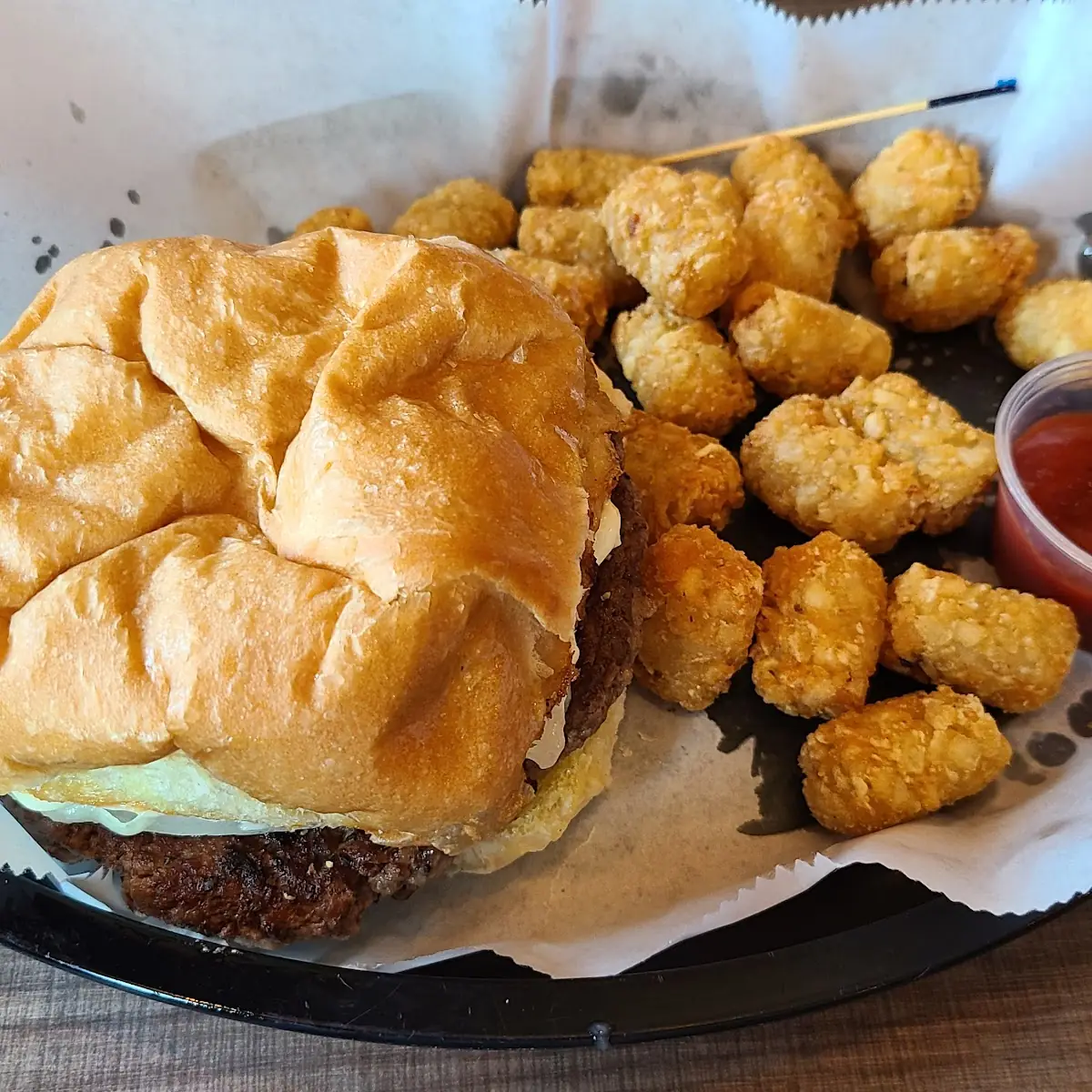Burger and Tots