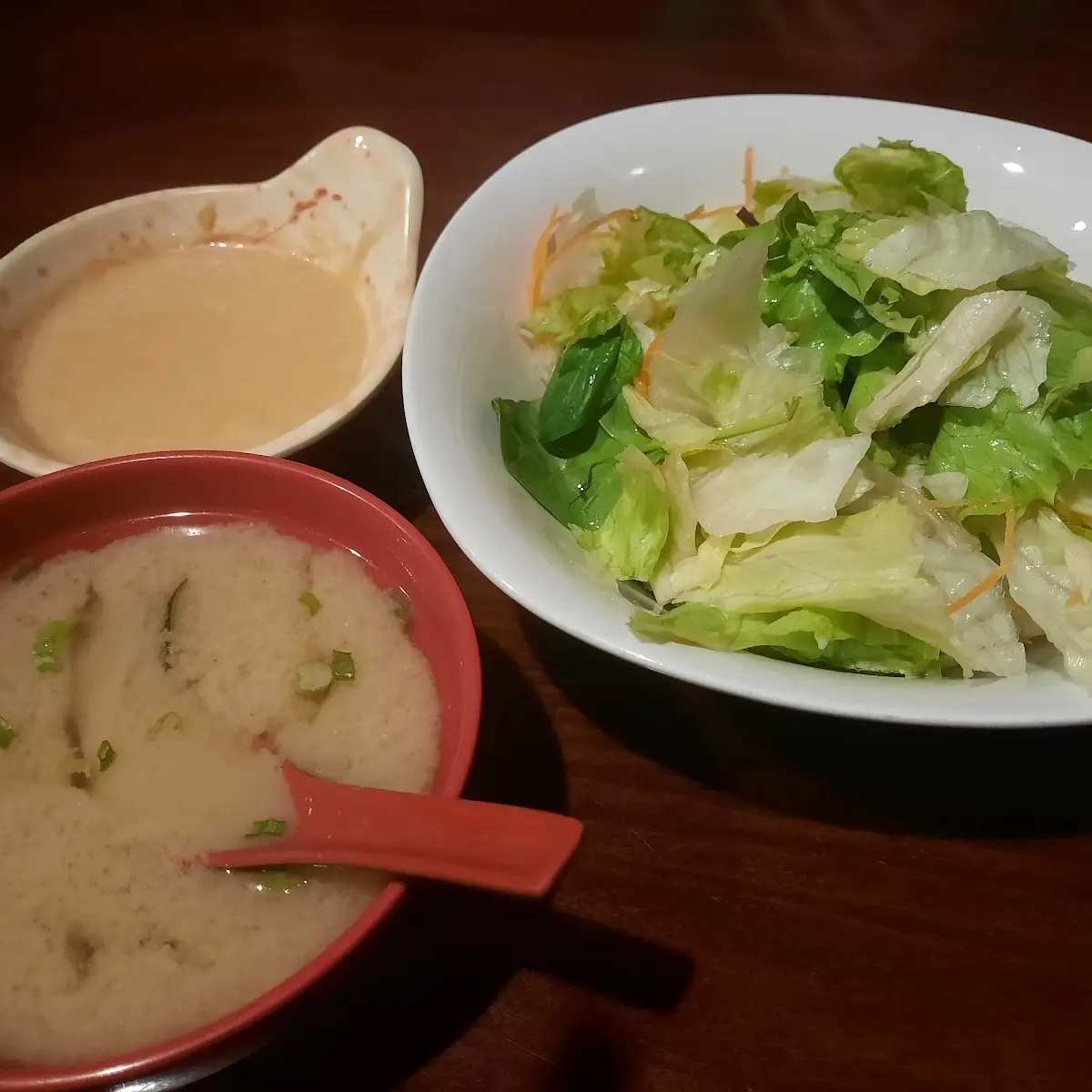 Miso Soup and Salad