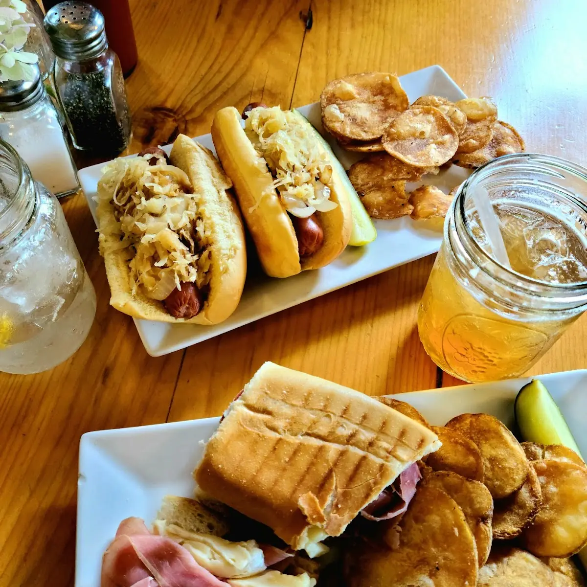 Hot Dogs and Prosciutto Panini
