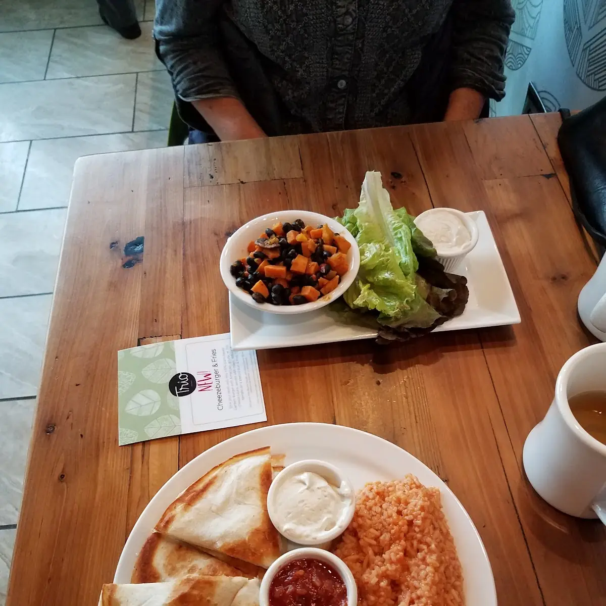 Quesadilla and Lettuce Wraps