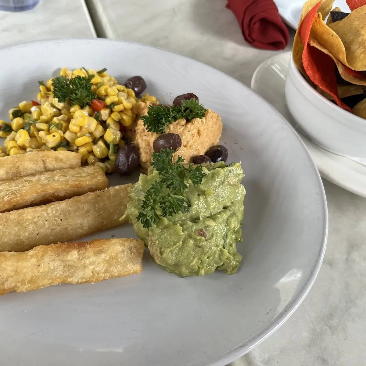 Hummus & Guacamole Yuca Fries & Chips