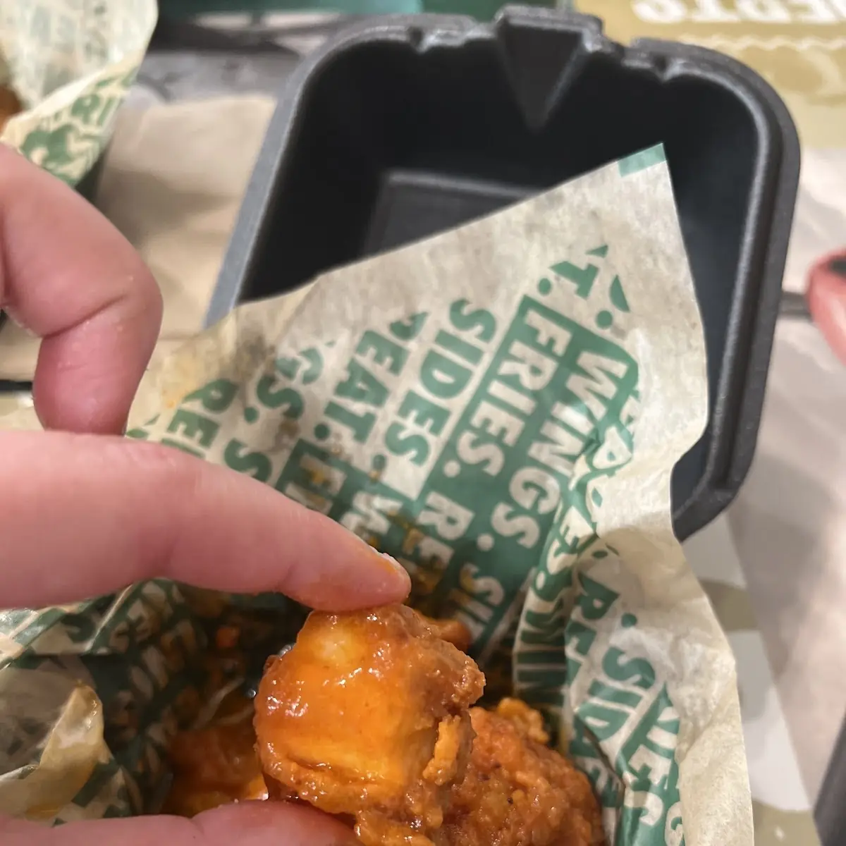 Boneless Wings and Fries