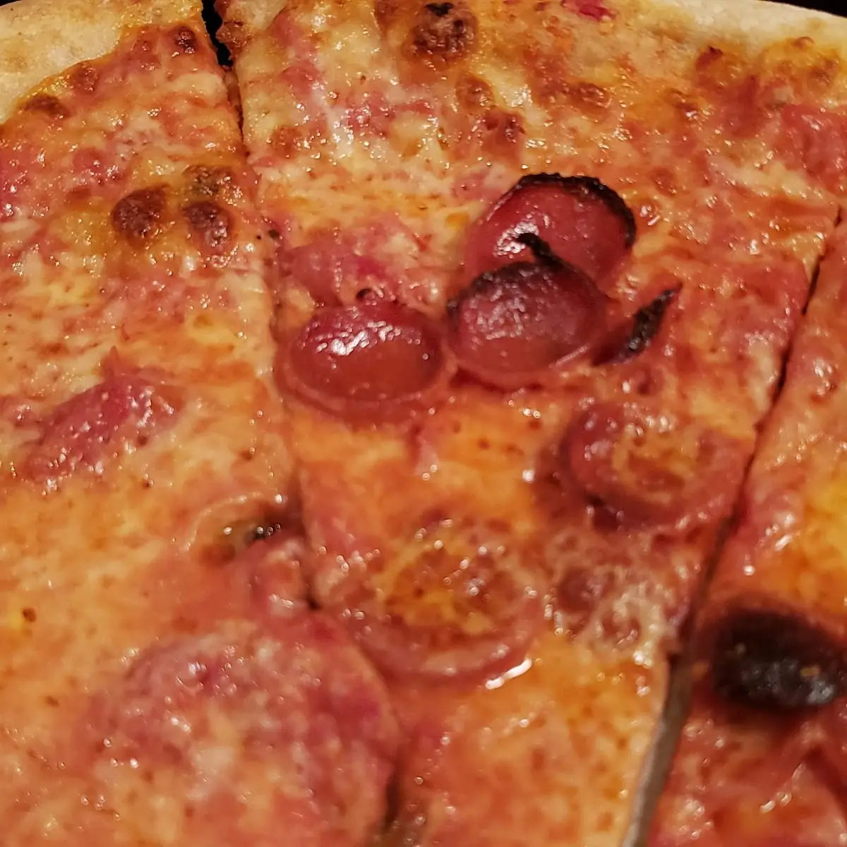 Half Cheese Half Pepperoni Pizza