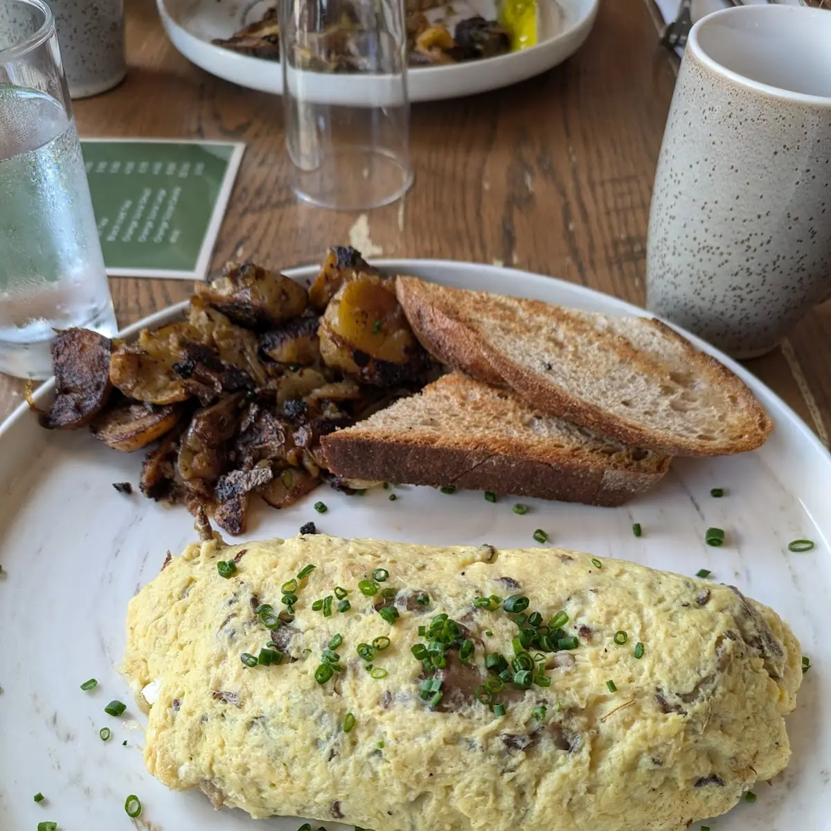 Kennett Square Mushroom Omelette Special