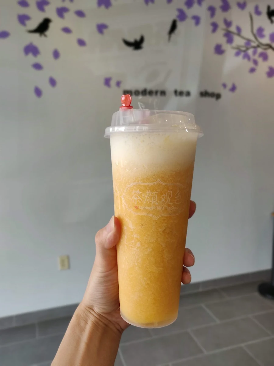 Cheese Peach Oolong Tea