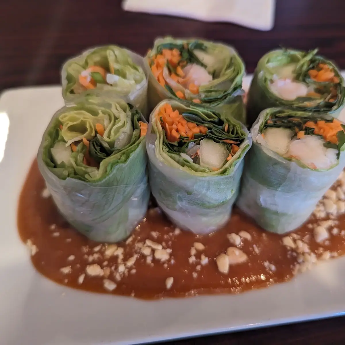 Fresh Rolls with Peanut Sauce