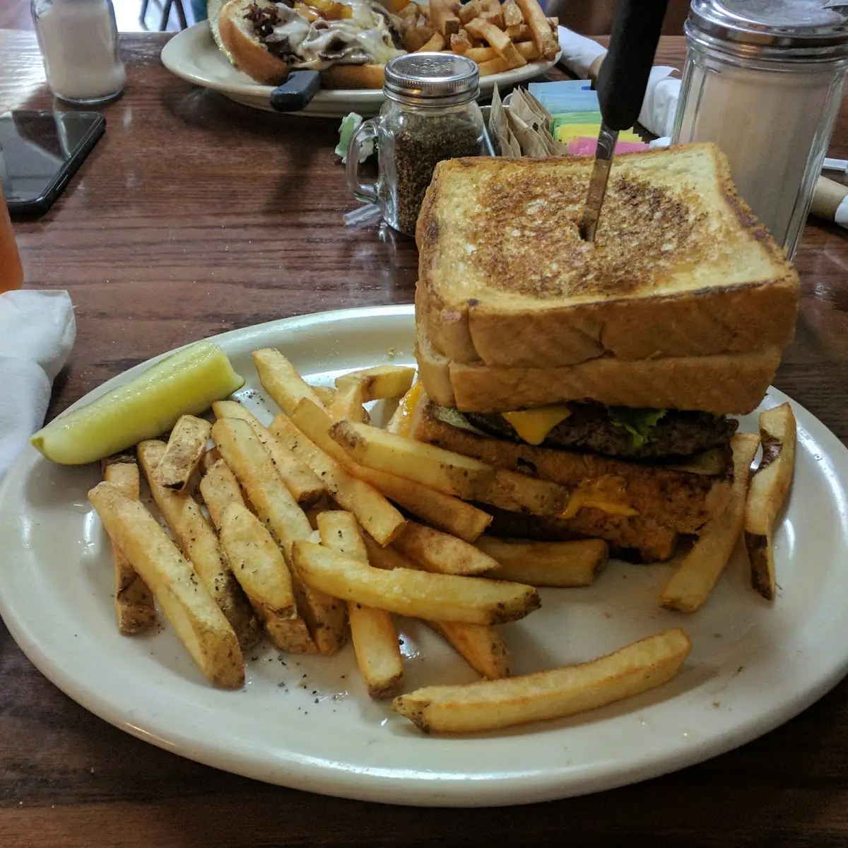John Wayne Burger and Fries
