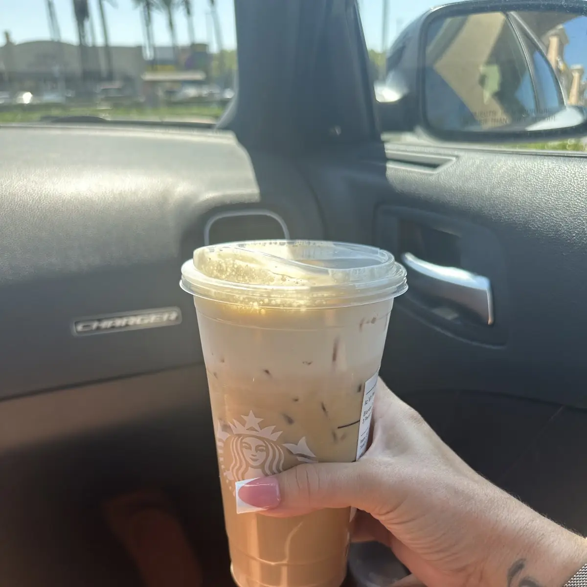 Oat Milk Pecan Ribbon Crunch Latte