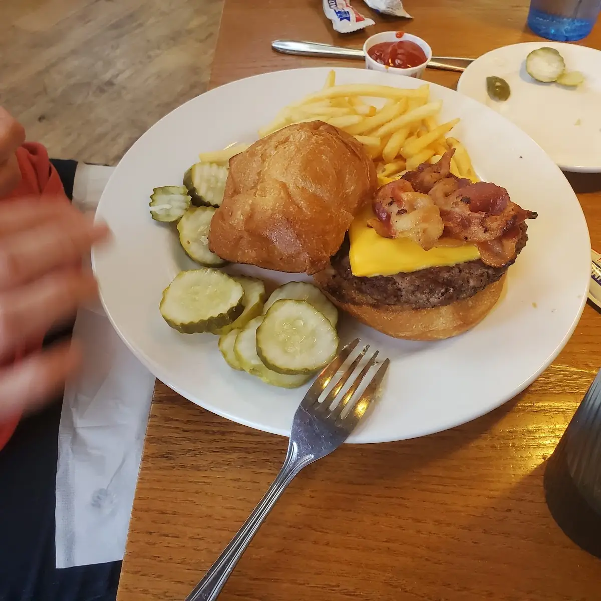 Bacon Cheeseburger and Fries
