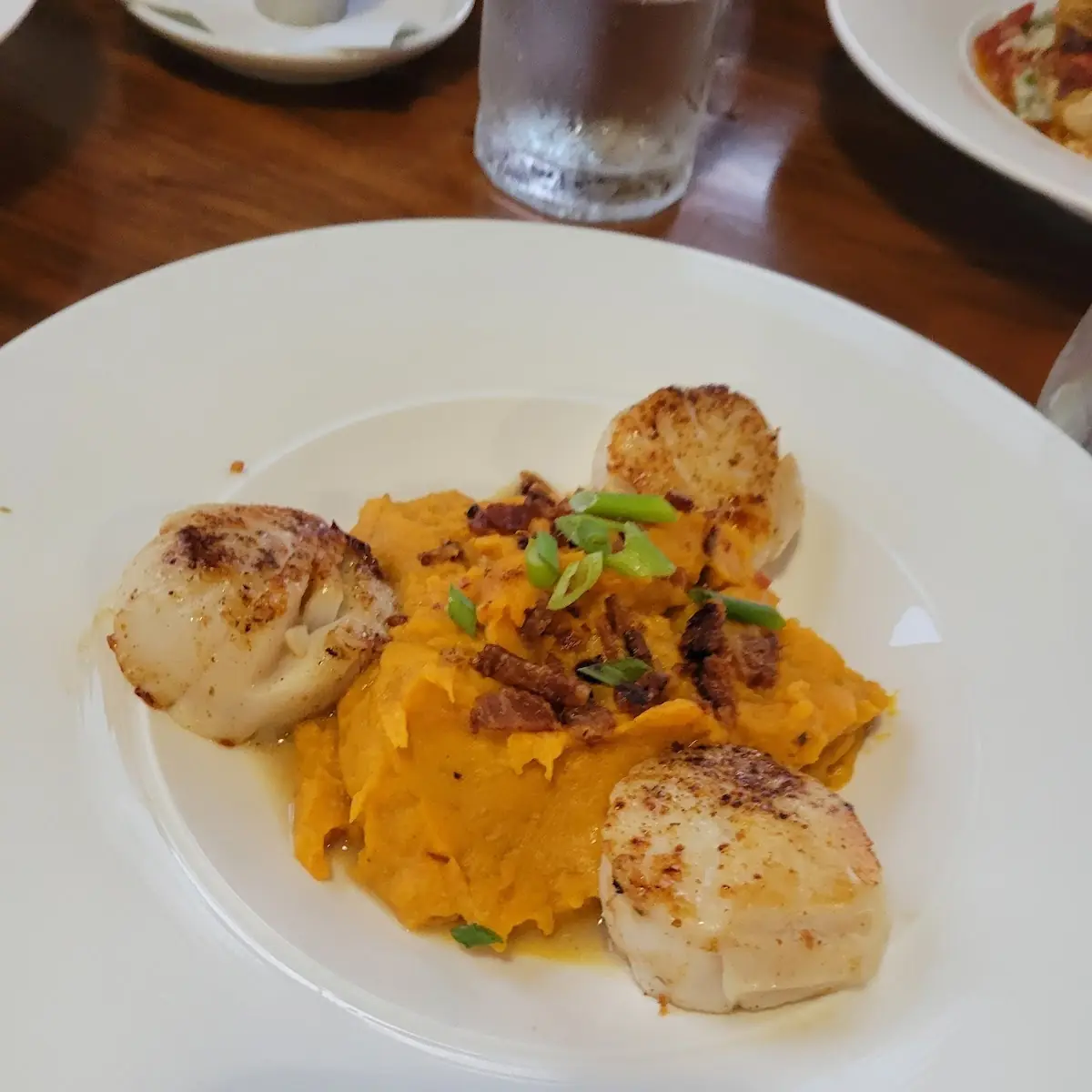 Scallops with Sweet Potato